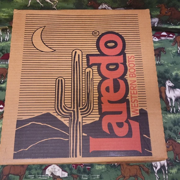 Laredo Teal Heeled Boots - Picture 7 of 15